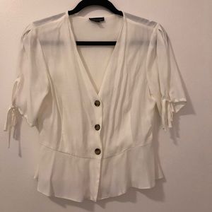 Topshop Short Sleeve Blouse